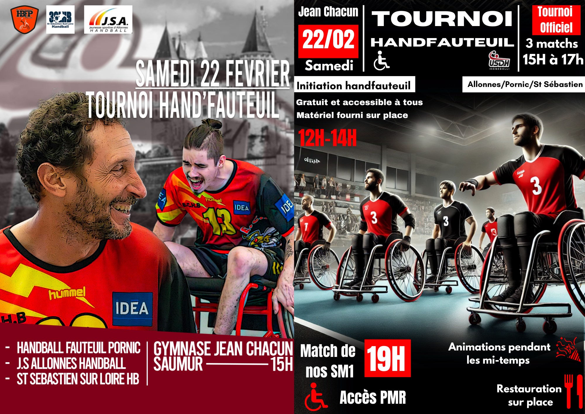 Tournoi de Handfauteuil à Saumur