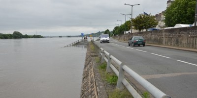 Crue de la Loire : fermeture de la voie sur berge