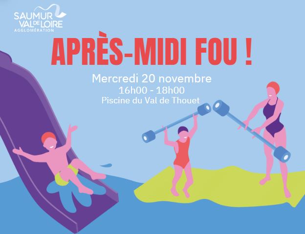 "Après-midi Fou" à la Piscine du Val de Thouet 