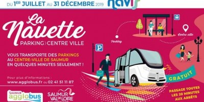 Nouveau : une navette gratuite pour relier les parkings au centre-ville de Saumur